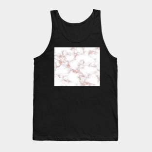 Rose Gold Glitter Marble Tank Top